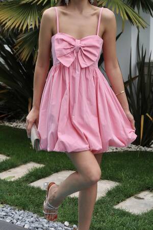 WholesaleFront Bow Strappy Dress - Brand: Elisa - Women's Clothing Wholesale - Globality Store