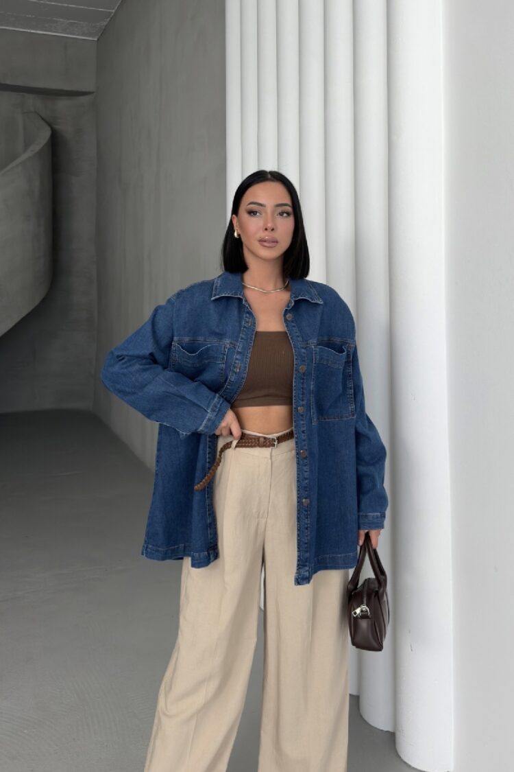 Denim Shirt With Pockets