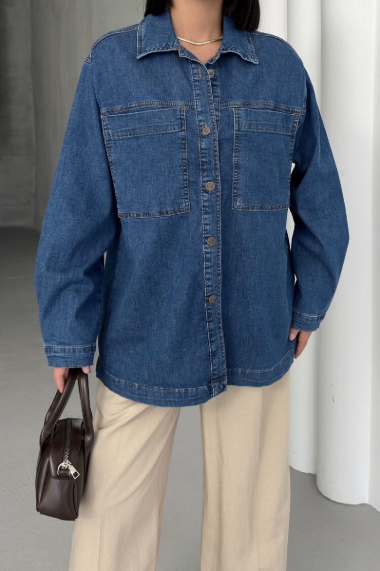 Denim Shirt With Pockets