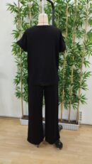 Women's Short Sleeve Crew Neck Viscose Two Thread Blouse And Pants Double Set - Brand: Janes - Women's Clothing Wholesale - Globality Store