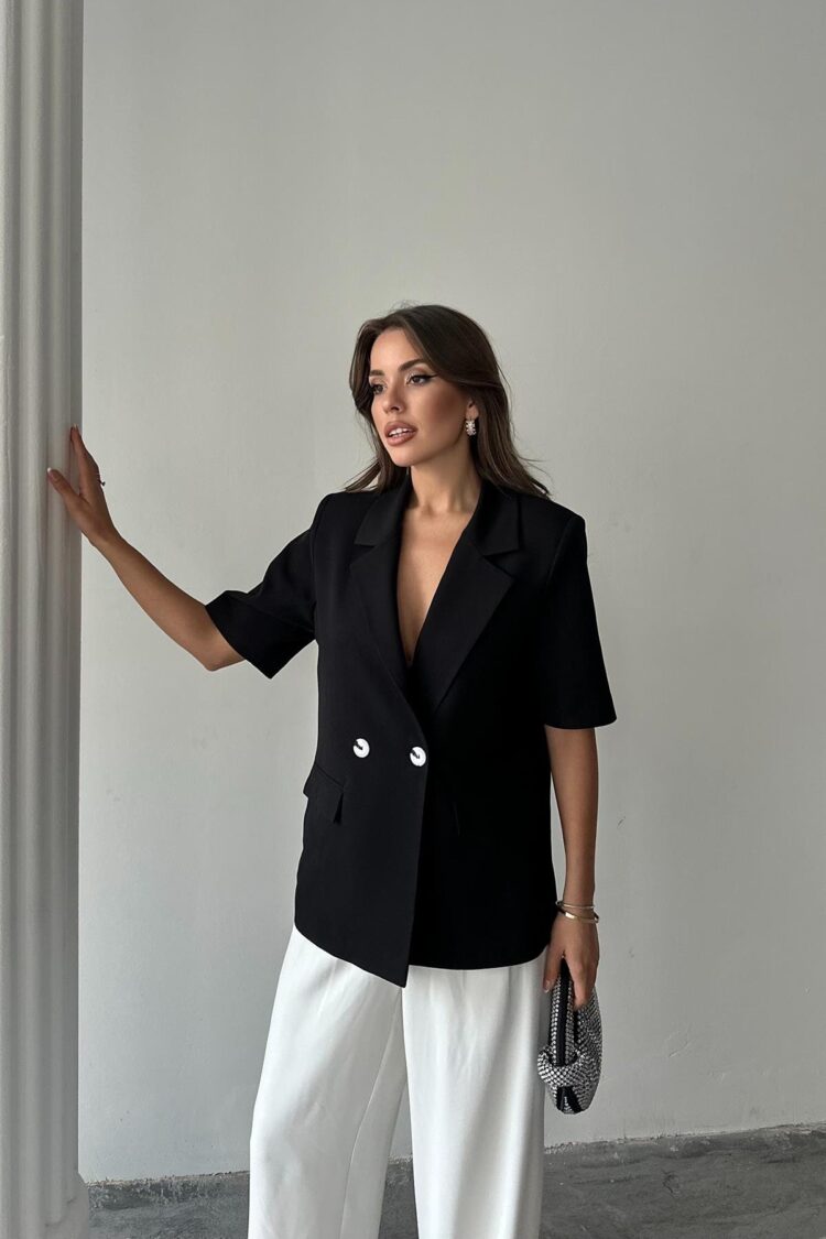 WholesaleShort Sleeve Blazer Jacket