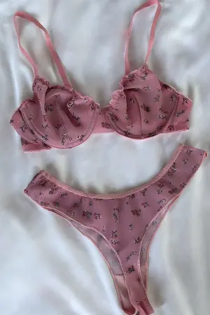 Flower Detail Underwear - Brand: EYYO ATELIER - Women's Clothing Wholesale - Globality Store