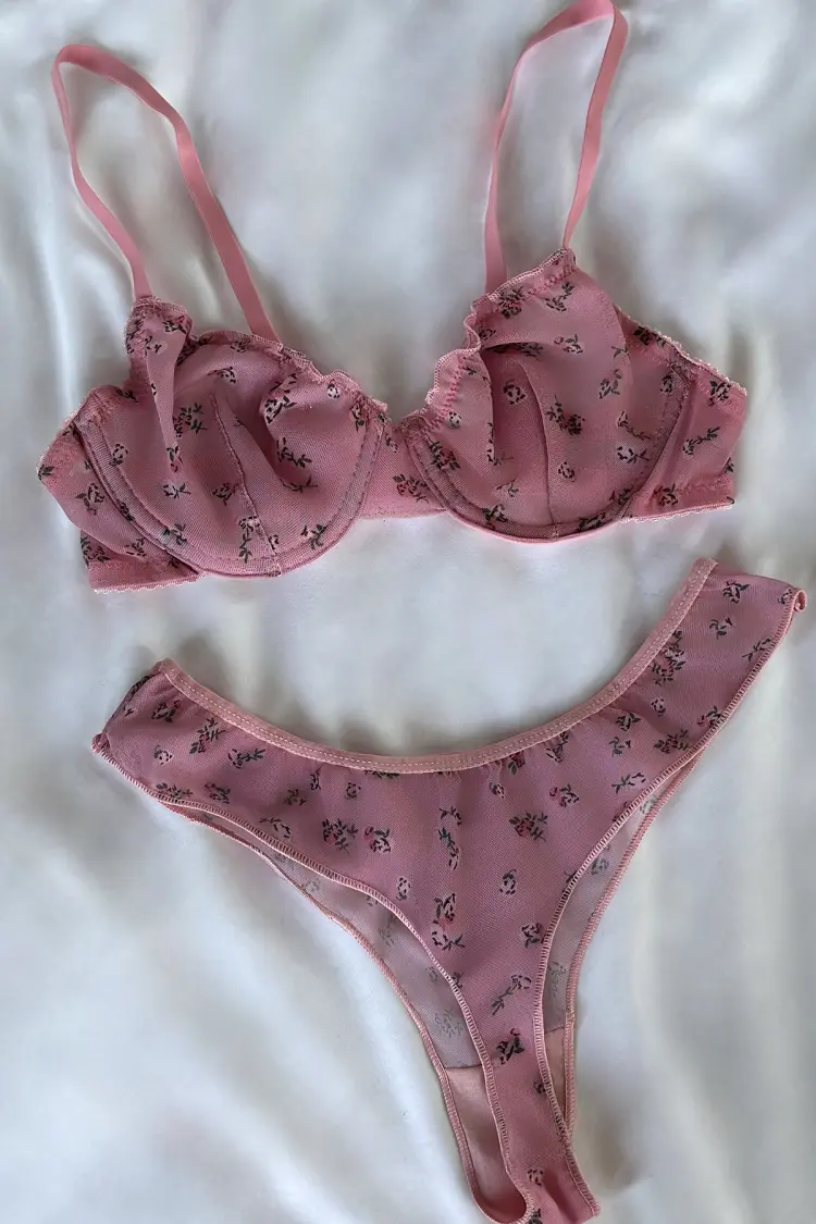 Flower Detail Underwear - Brand: EYYO ATELIER - Women's Clothing Wholesale - Globality Store
