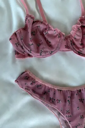 Flower Detail Underwear - Brand: EYYO ATELIER - Women's Clothing Wholesale - Globality Store