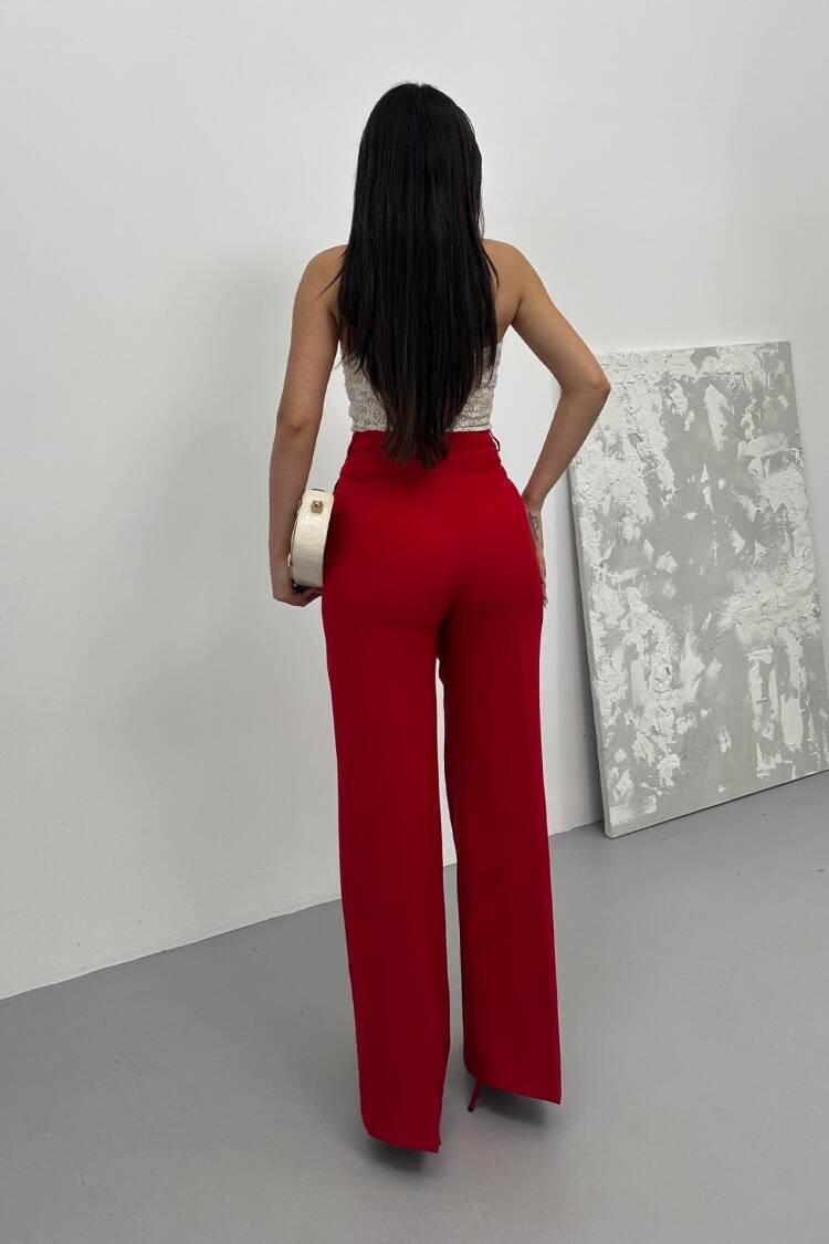 Pleated Palazzo Pants