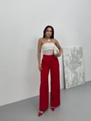 Pleated Palazzo Pants - Brand: Juste - Women's Clothing Wholesale - Globality Store