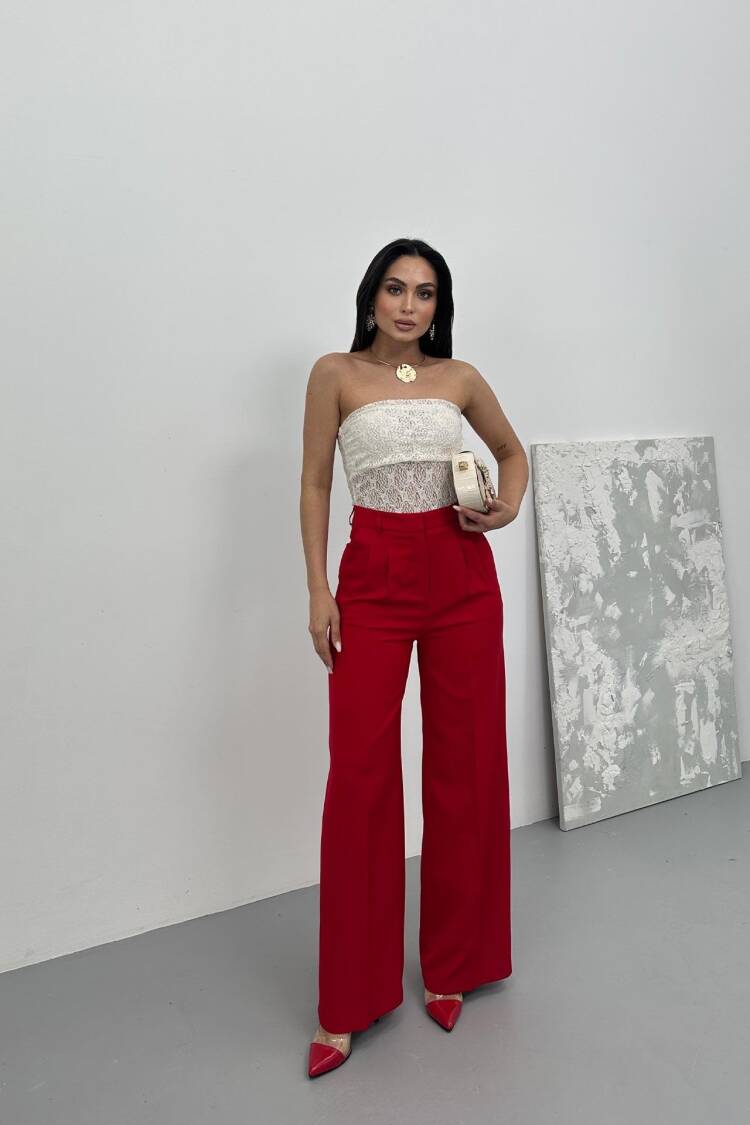 Pleated Palazzo Pants