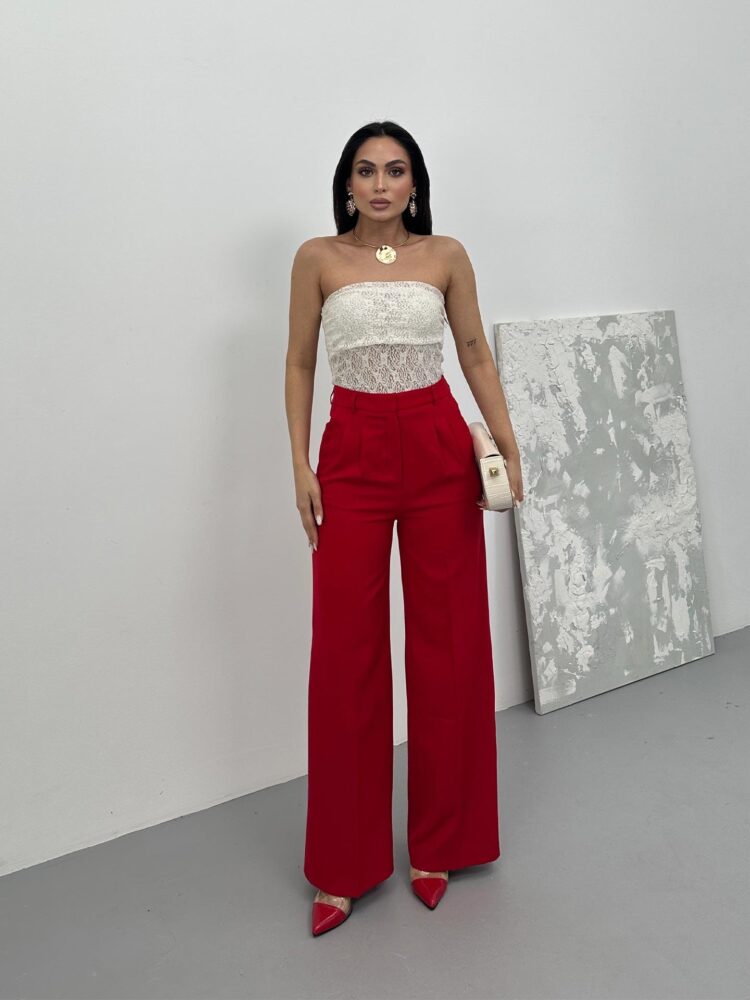 Pleated Palazzo Pants - Brand: Juste - Women's Clothing Wholesale - Globality Store