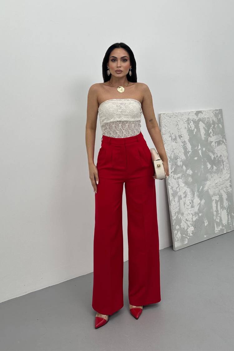 Pleated Palazzo Pants - Brand: Juste - Women's Clothing Wholesale - Globality Store