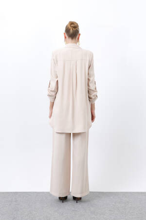 Women's Button Detailed Pants Blazer Jacket Suit - Brand: Puane - Women's Clothing Wholesale - Globality Store