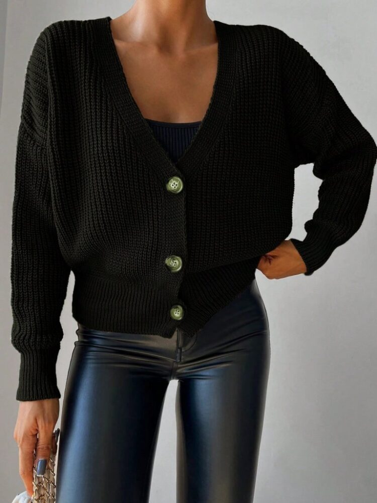 Women's Long Sleeve Button Detail Knitwear - Brand: Janes - Women's Clothing Wholesale - Globality Store