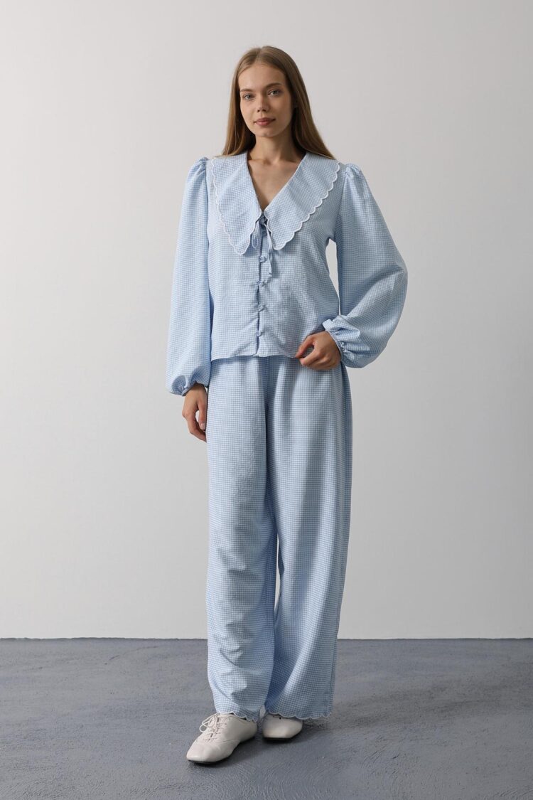 Embroidered Baby Collar Pants Set - Baby - Brand: Reyon - Women's Clothing Wholesale - Globality Store