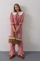 Lace Collar Square Pattern Suit - Brand: Reyon - Women's Clothing Wholesale - Globality Store
