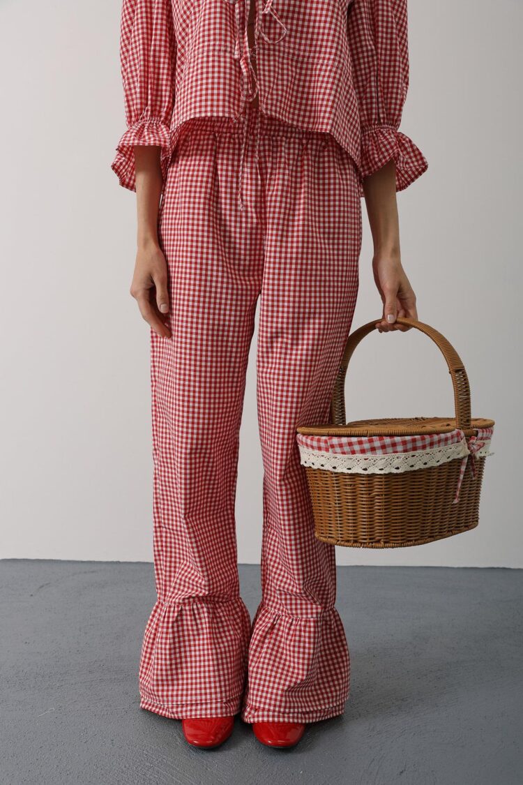 Lace Collar Square Pattern Suit