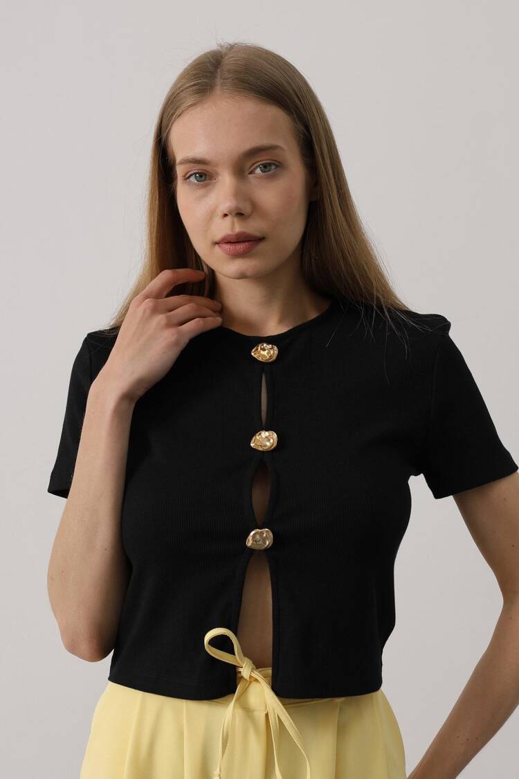 Short Cufflink Top - Brand: Reyon - Women's Clothing Wholesale - Globality Store