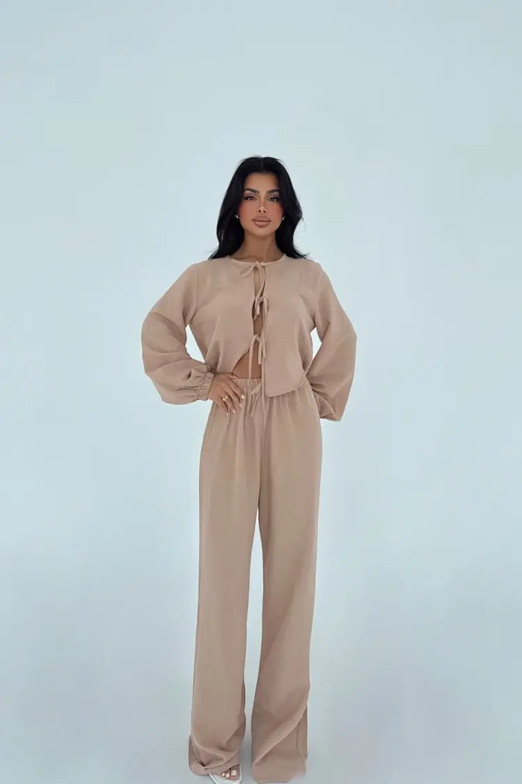 Tied Trouser Suit - Brand: EYYO ATELIER - Women's Clothing Wholesale - Globality Store