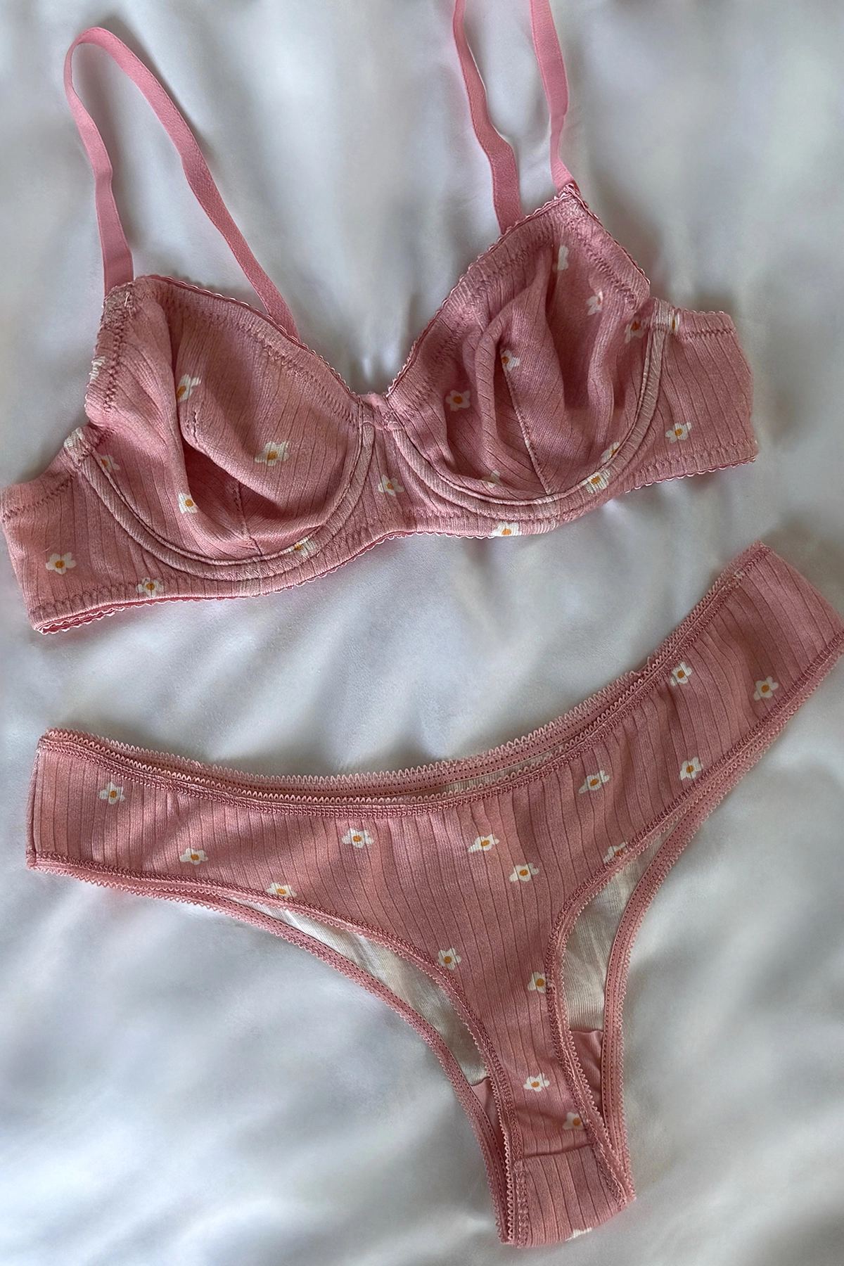 Powder Flower Pattern Underwear - Brand: EYYO ATELIER - Women's Clothing Wholesale - Globality Store