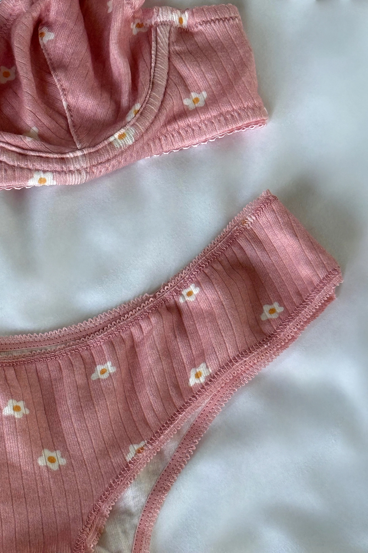 Powder Flower Pattern Underwear