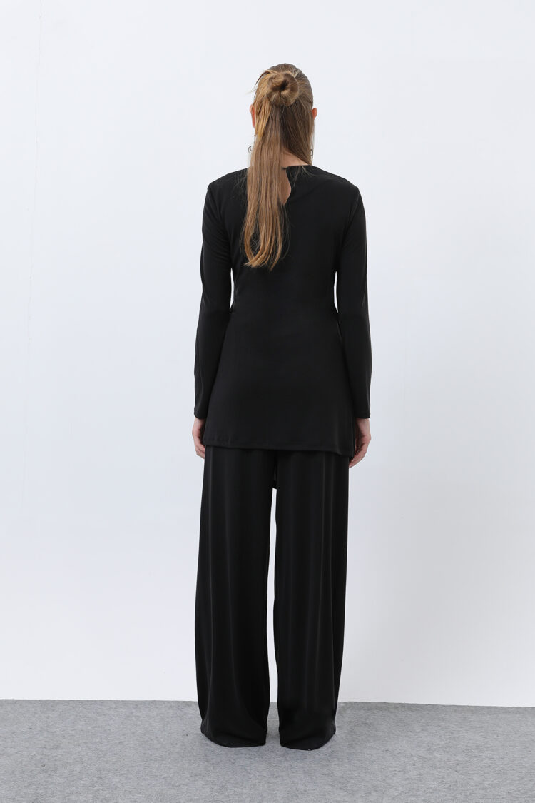 Women's Drape Detailed Trousers Suit