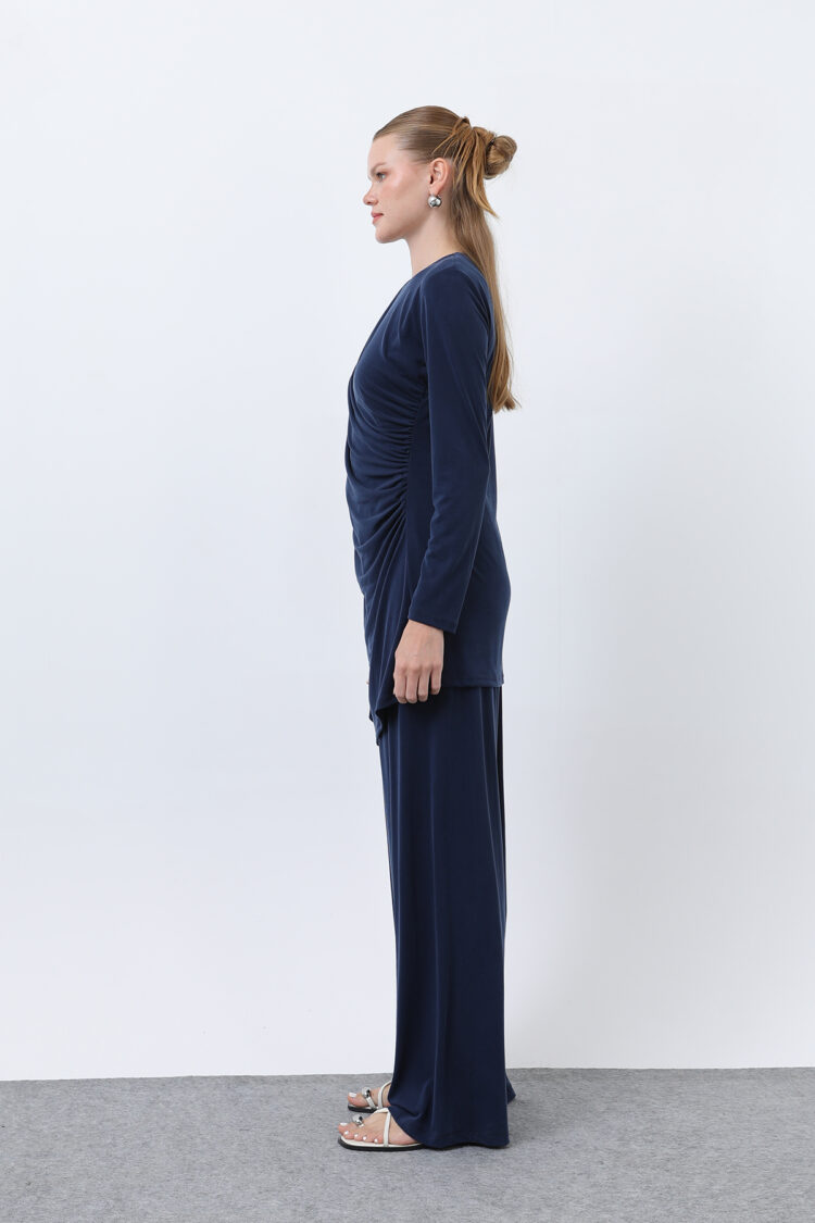 Women's Drape Detailed Trousers Suit
