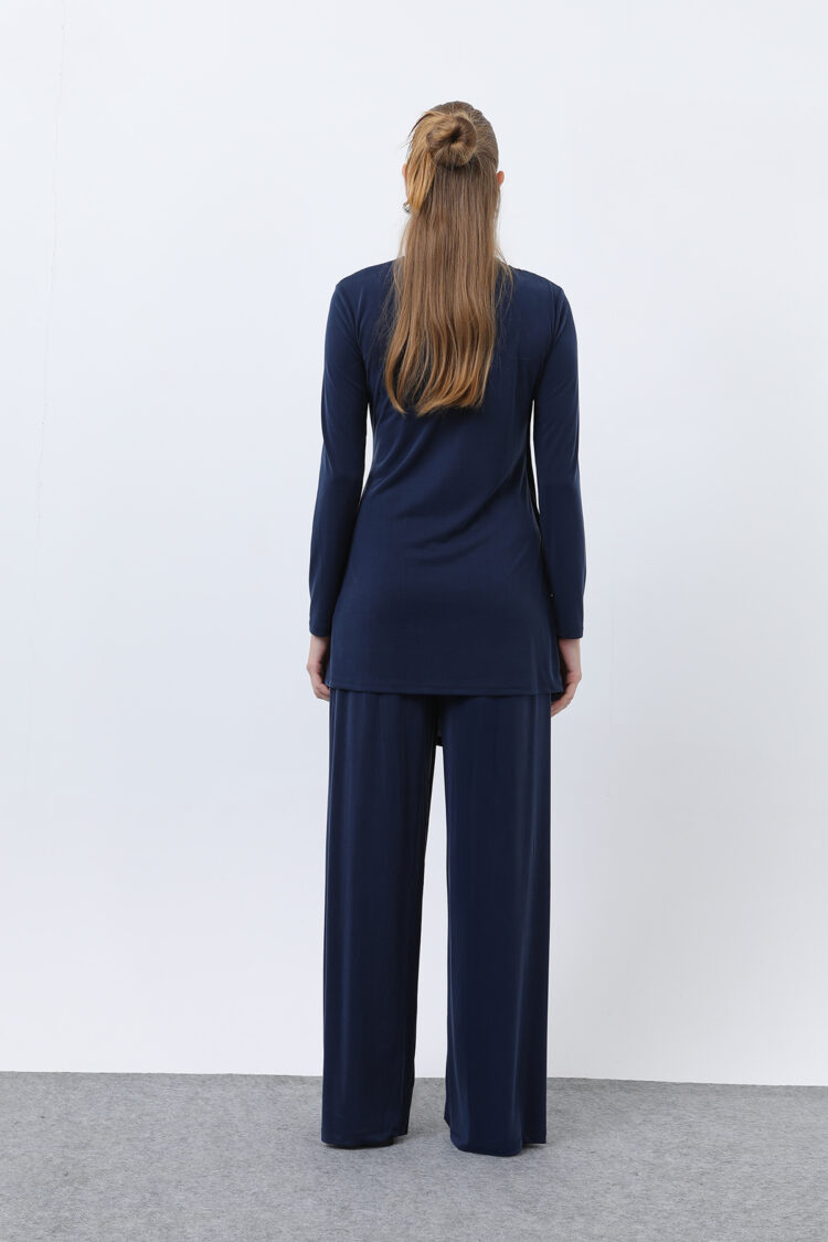 Women's Drape Detailed Trousers Suit