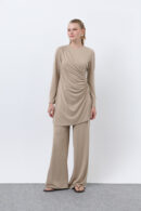 Women's Drape Detailed Trousers Suit - Brand: Puane - Women's Clothing Wholesale - Globality Store