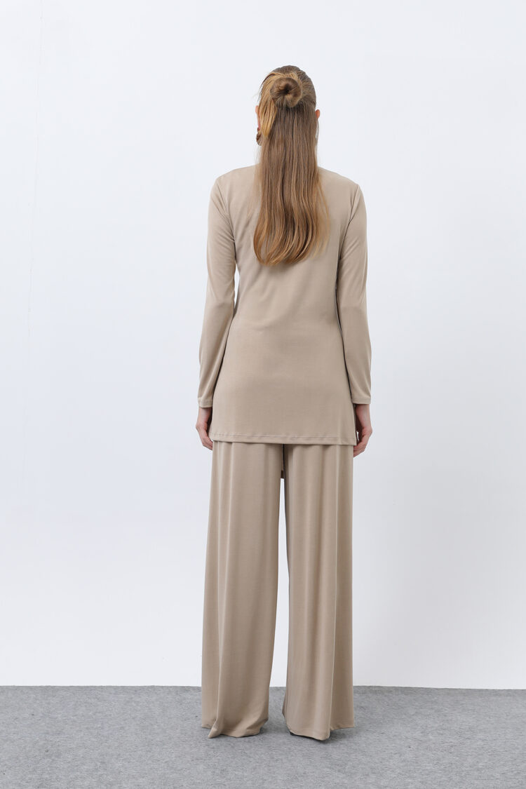Women's Drape Detailed Trousers Suit