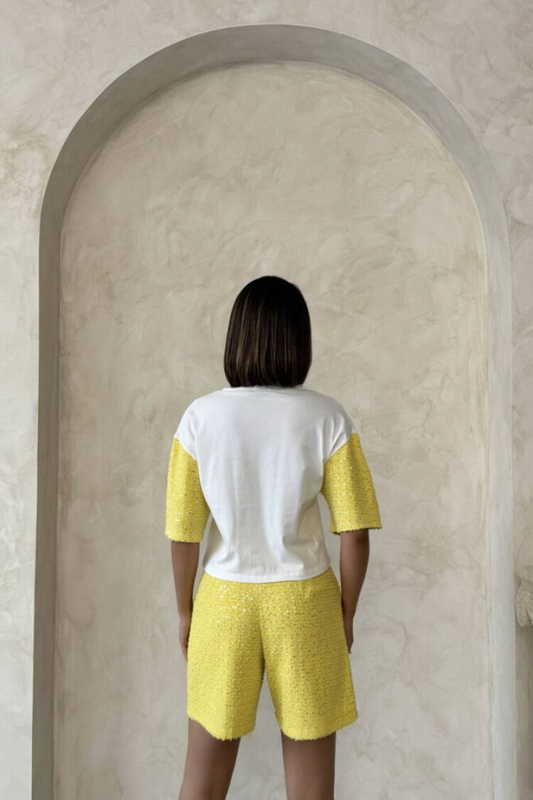 Sleeve Detailed T-Shirt