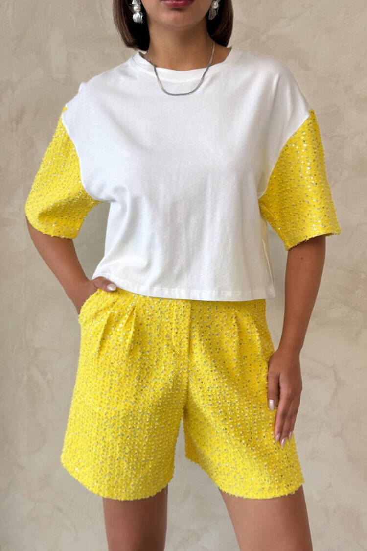 Sleeve Detailed T-Shirt
