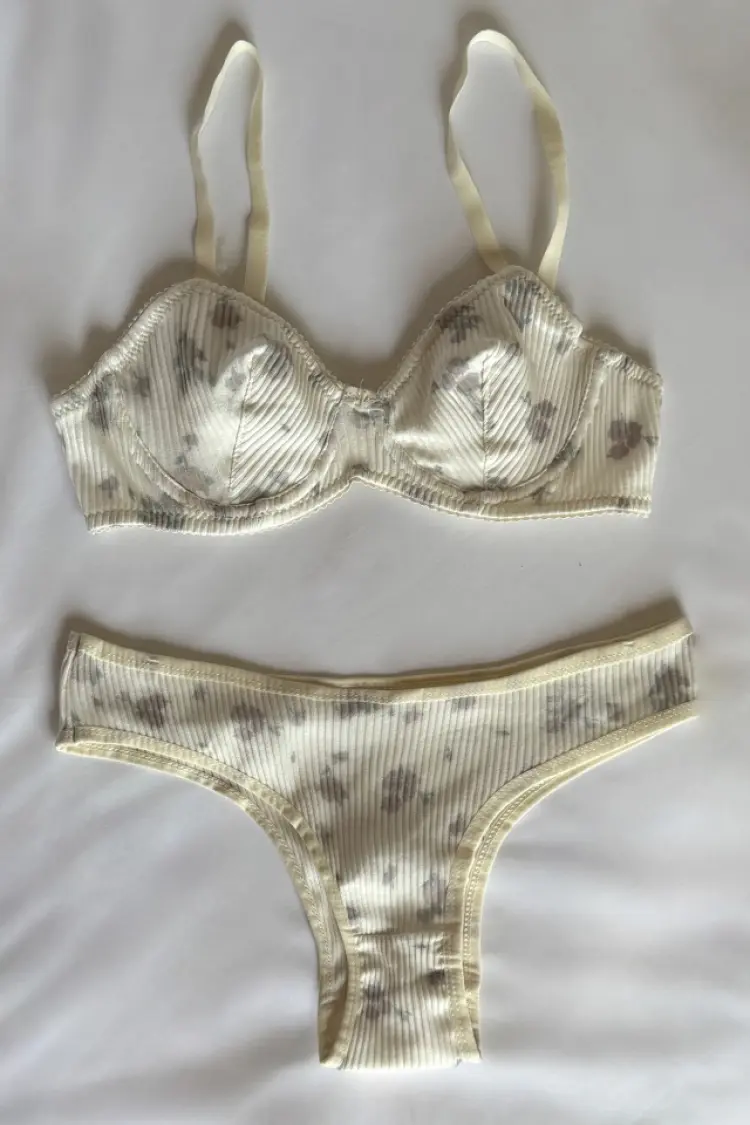Flower Pattern Underwear - Brand: EYYO ATELIER - Women's Clothing Wholesale - Globality Store