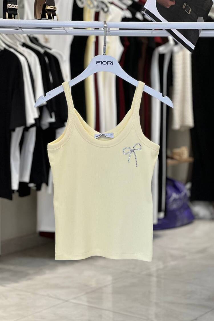 Slim Fit Sleeveless Blouse With Cap Sleeves - Brand: Fiori - Women's Clothing Wholesale - Globality Store