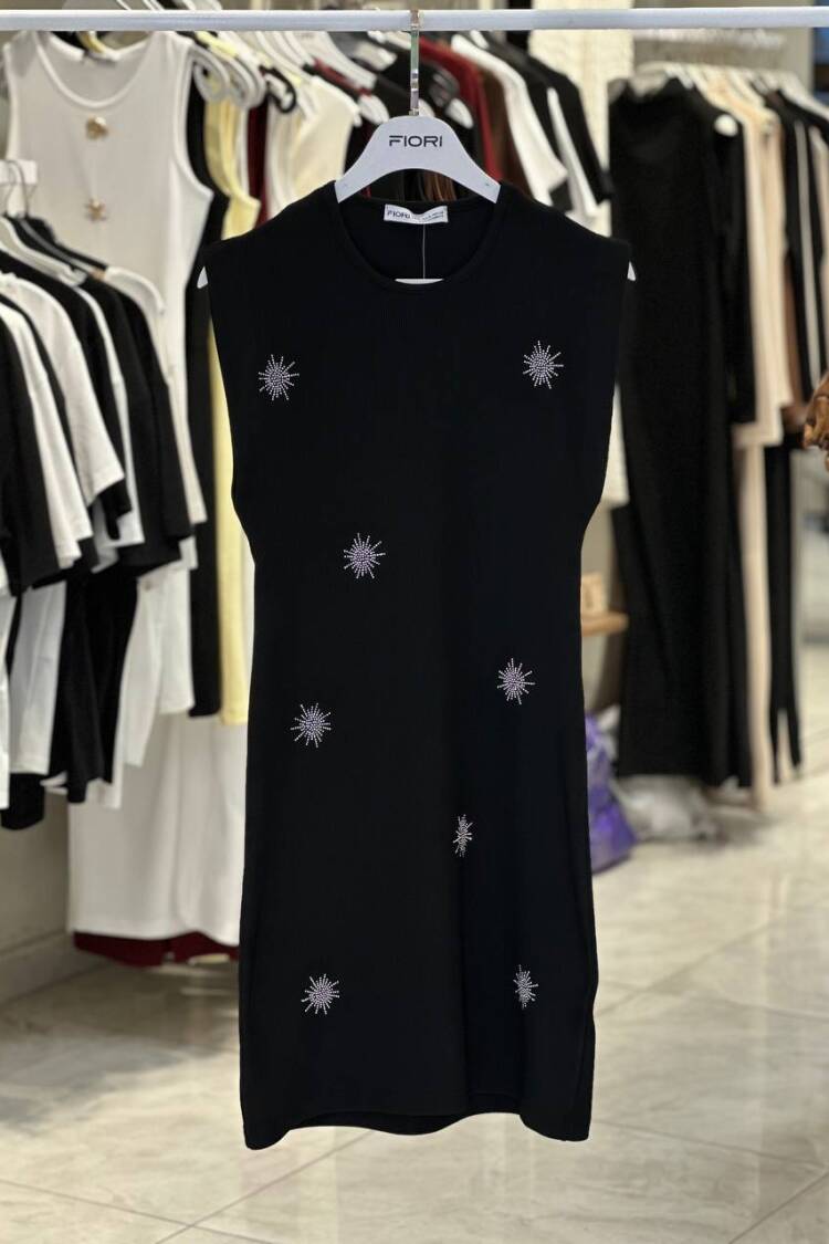 Sleeveless Star Pattern Shift Dress - Brand: Fiori - Women's Clothing Wholesale - Globality Store