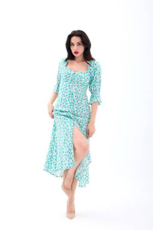 Mix Color Fit And Flare Dress - Brand: Fame - Women's Clothing Wholesale - Globality Store