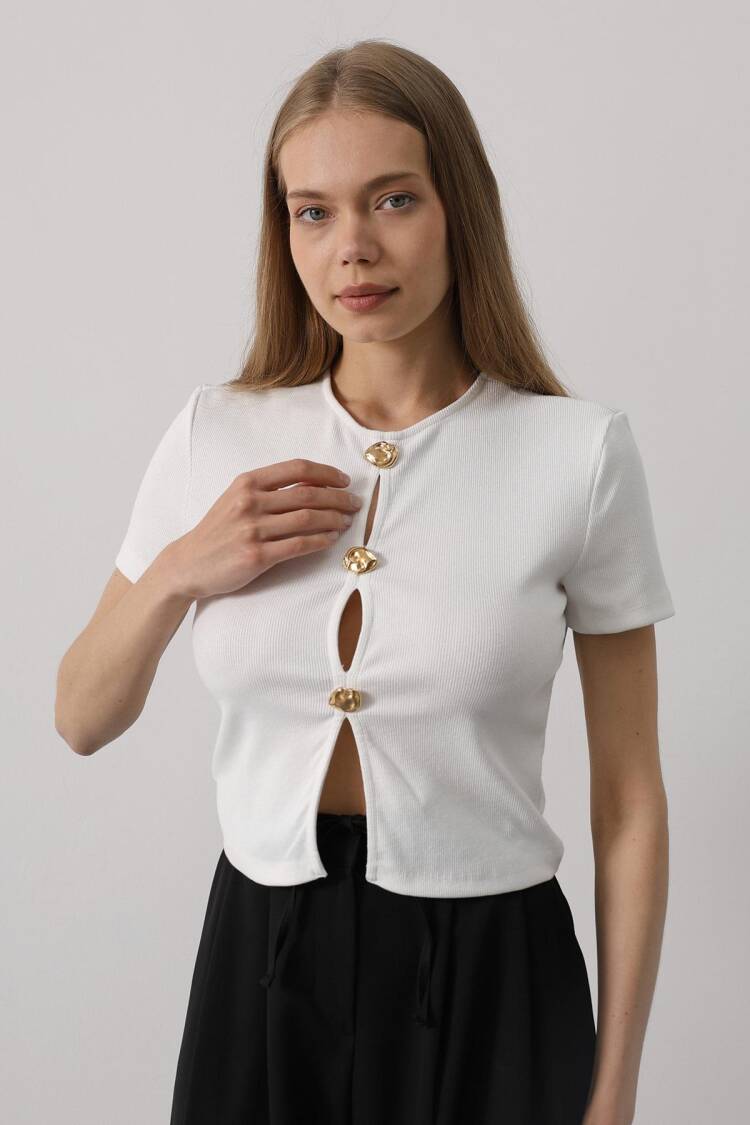 Crop Top Slim Fit Casual Sexy Streetwear - Brand: Reyon - Women's Clothing Wholesale - Globality Store