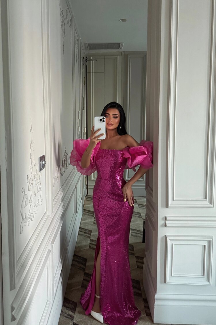 Bodycon Sequined Floor Length Dress - Brand: EYYO ATELIER - Women & Kids, Baby Clothes Wholesale - Globality Store