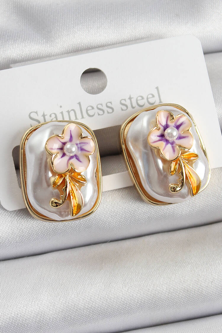 Gold Elegant Earring - Brand: Ebijuteri - Women's Clothing Wholesale - Globality Store