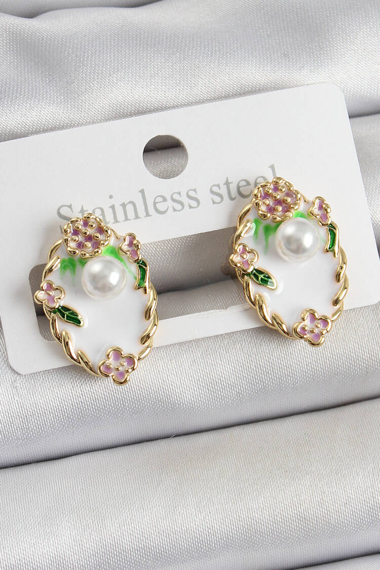 Gold Elegant Earring - Brand: Ebijuteri - Women's Clothing Wholesale - Globality Store