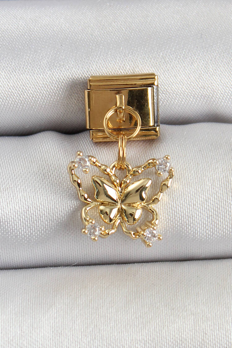 Gold Elegant Glam Butterfly Bracelet - Brand: Ebijuteri - Women's Clothing Wholesale - Globality Store