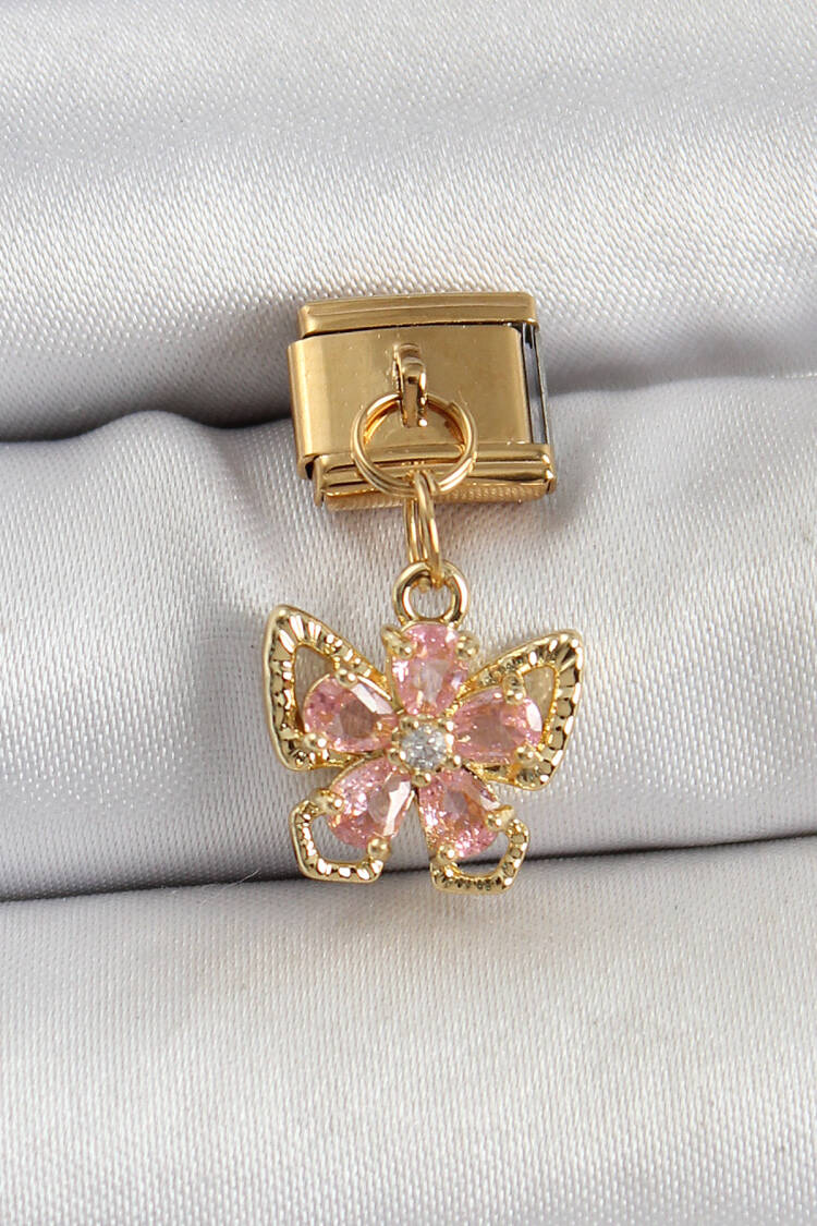 Gold Elegant Butterfly Floral Bracelet - Brand: Ebijuteri - Women's Clothing Wholesale - Globality Store