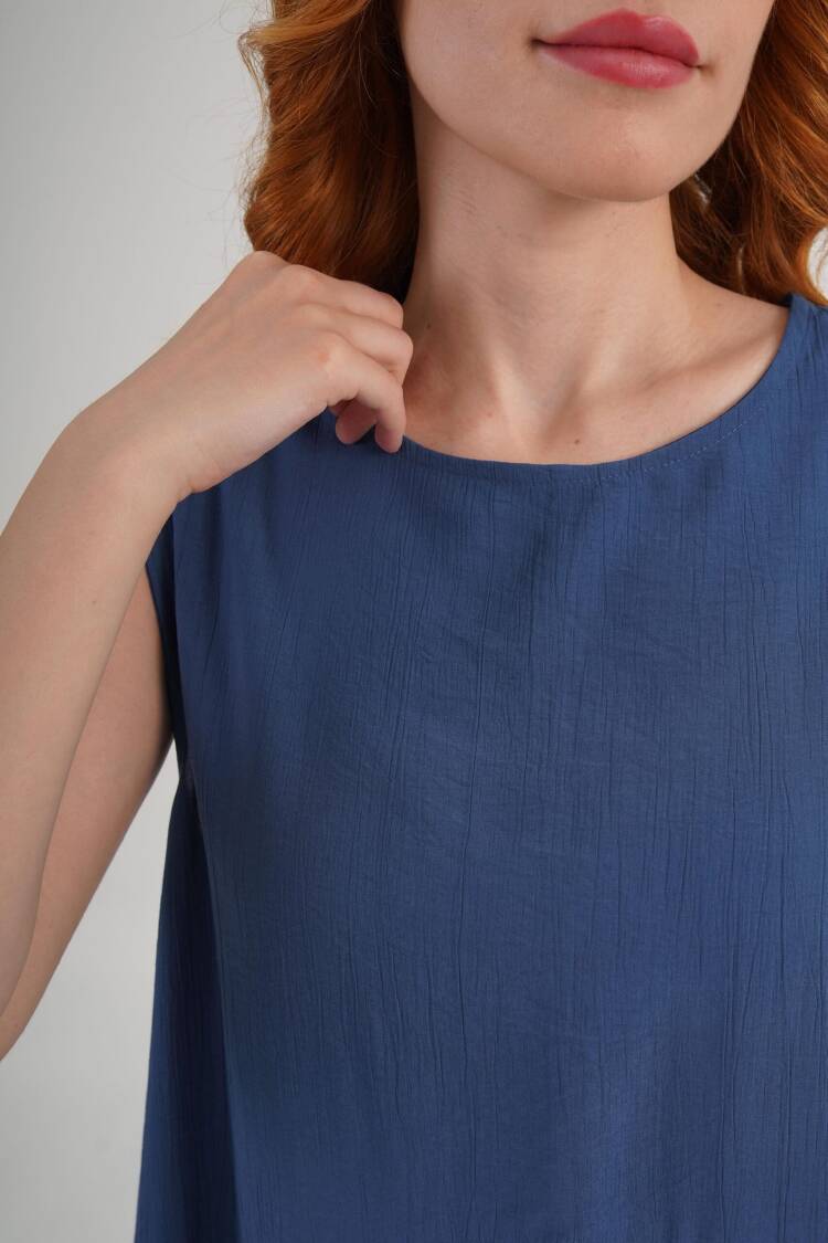 A-Line Maxi Dress With Cap Sleeves