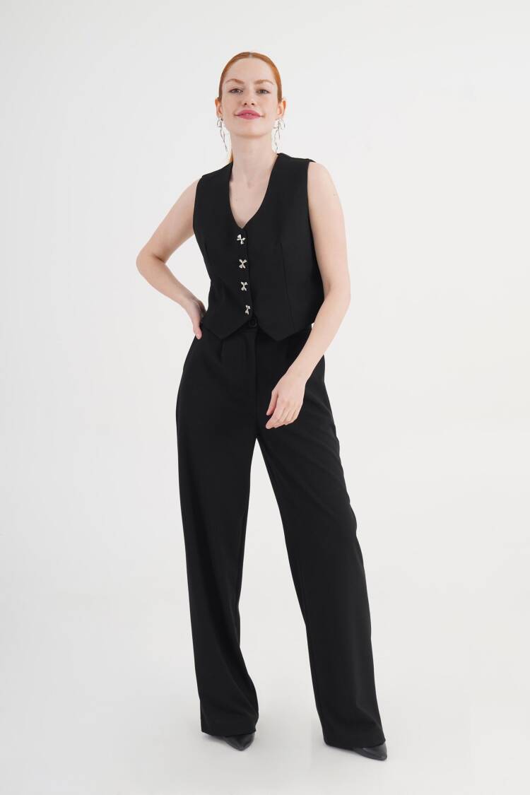 Black Elegant Formal Set - Brand: Lustrin - Women's Clothing Wholesale - Globality Store