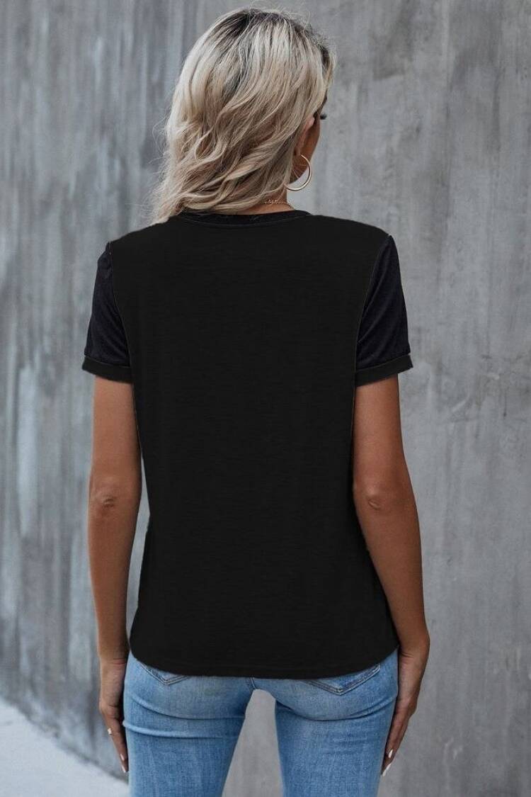Black Sexy Casual Elegant Blouse