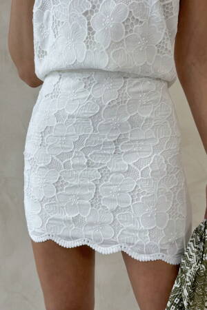 Bodycon Mini Skirt High Waist Floral Design - Brand: Topshow - Women's Clothing Wholesale - Globality Store