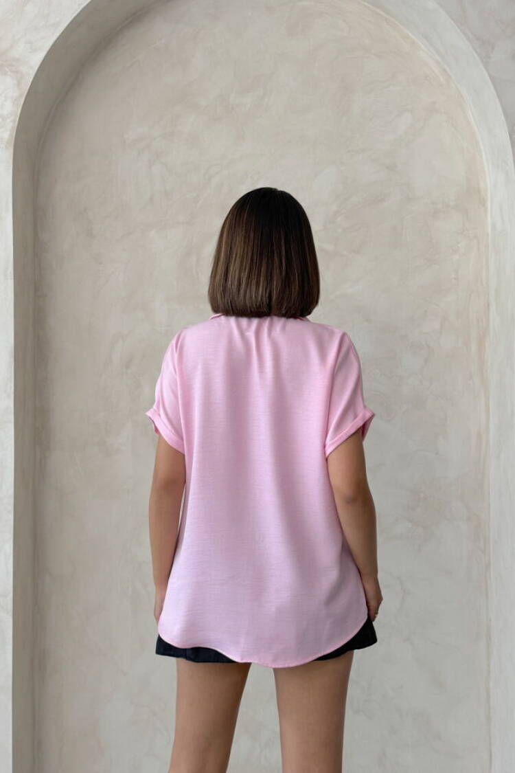 Casual Buttoned Shirt With Floral Pattern