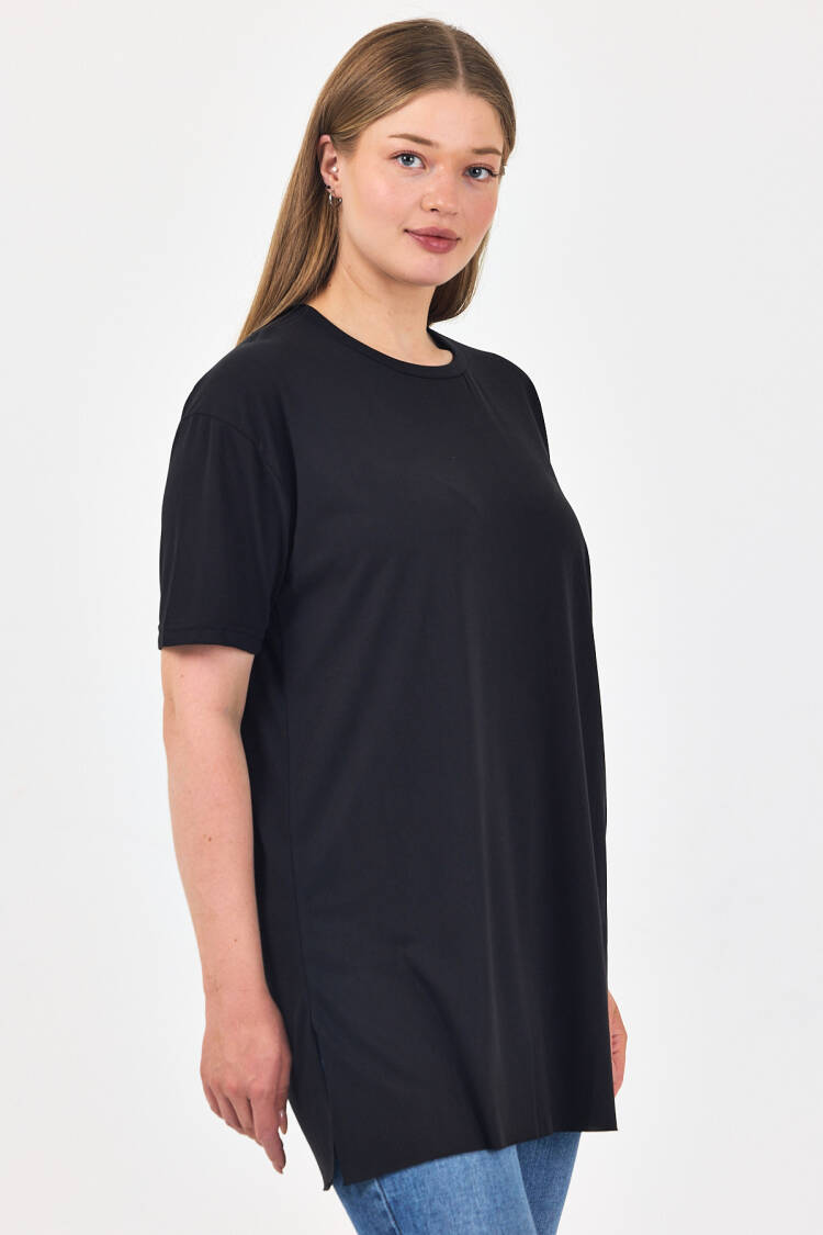Casual Plus Size Tshirt With Round Neck