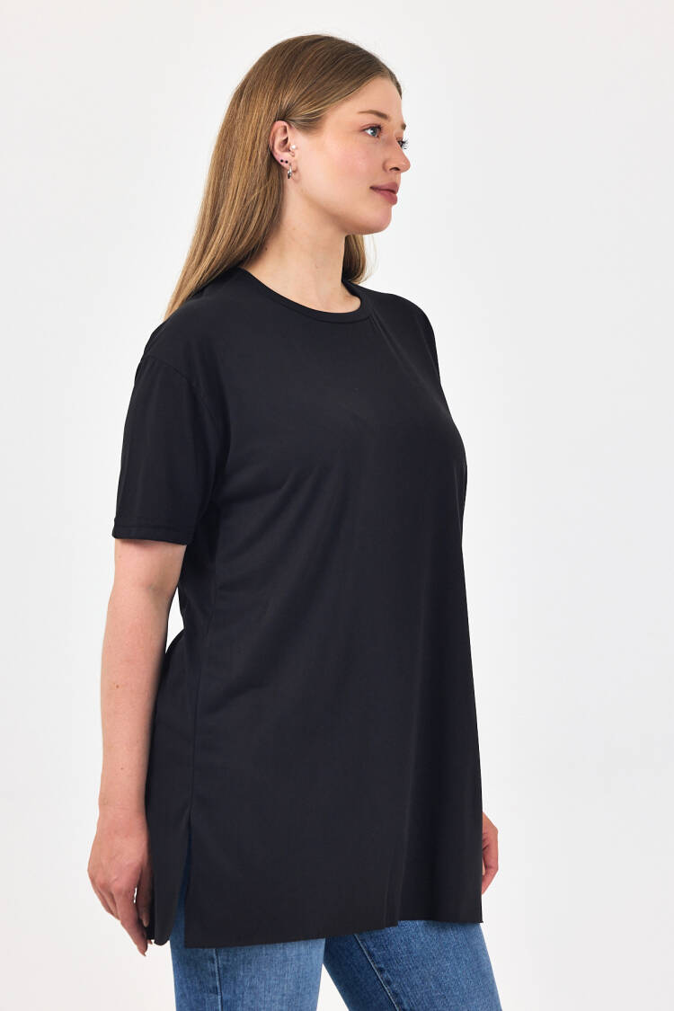 Casual Plus Size Tshirt With Round Neck