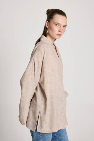 Beige Ethnic Modest Casual Elegant Kimono - Brand: First Angels - Women's Clothing Wholesale - Globality Store