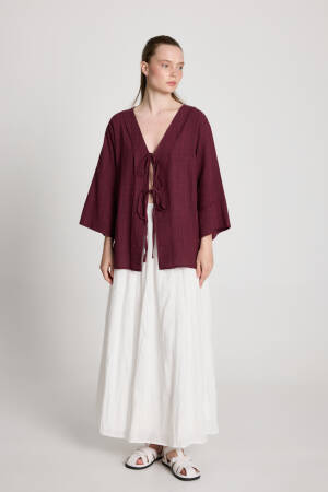 Kimono Oversized Fit With Tie Closure - Brand: First Angels - Women's Clothing Wholesale - Globality Store