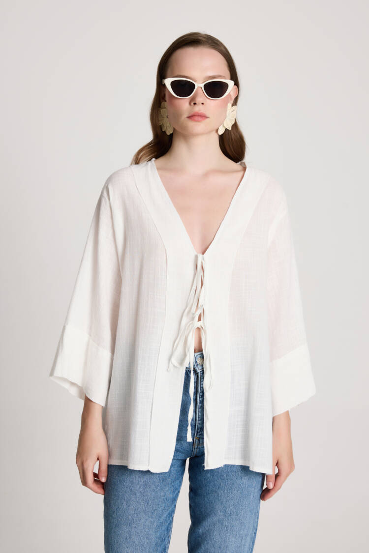 White Kimono Casual Boho Ethnic Elegant Style