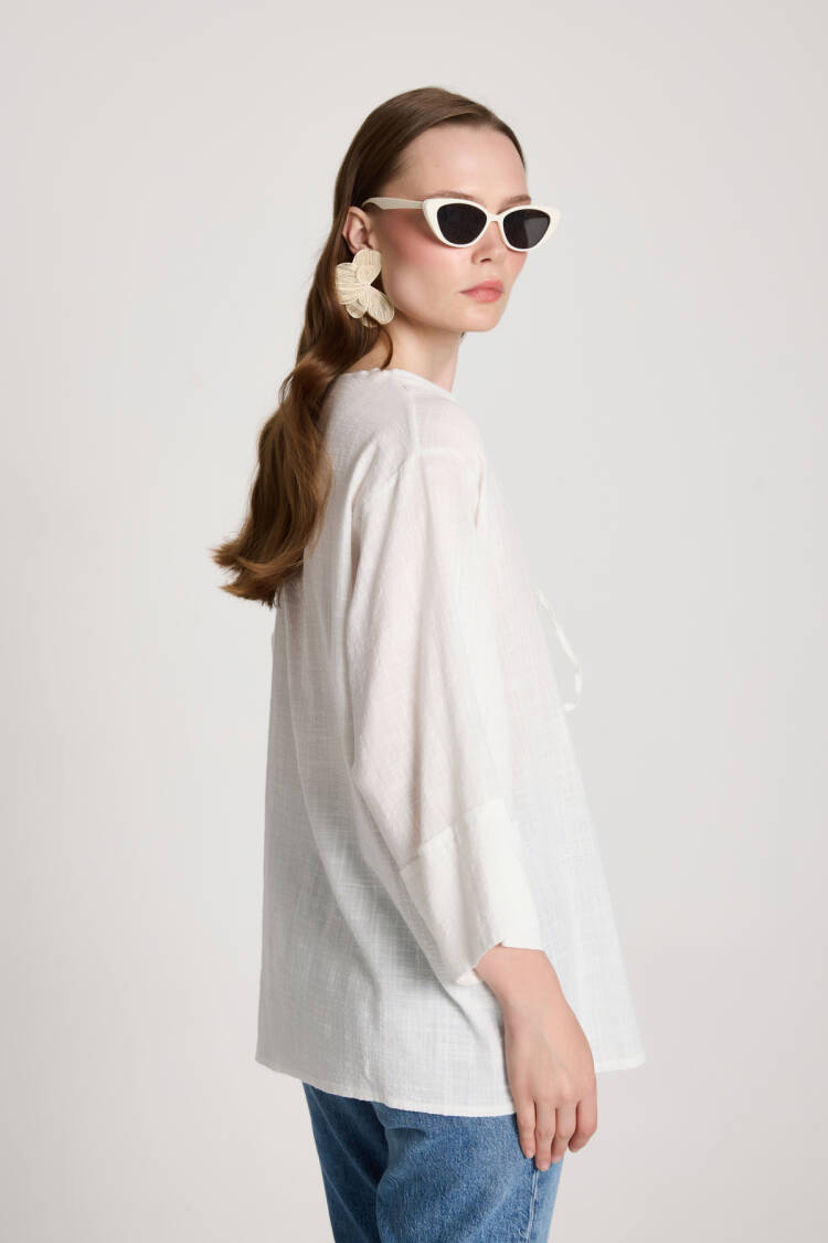 White Kimono Casual Boho Ethnic Elegant Style